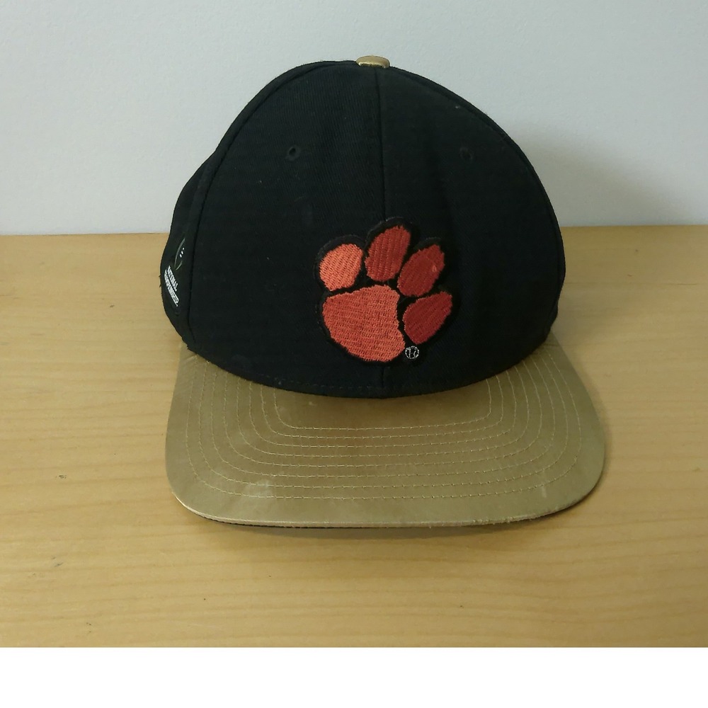 Nike Clemson Tigers 2016 National Champions Hat Black Gold Snapback Cap Mens